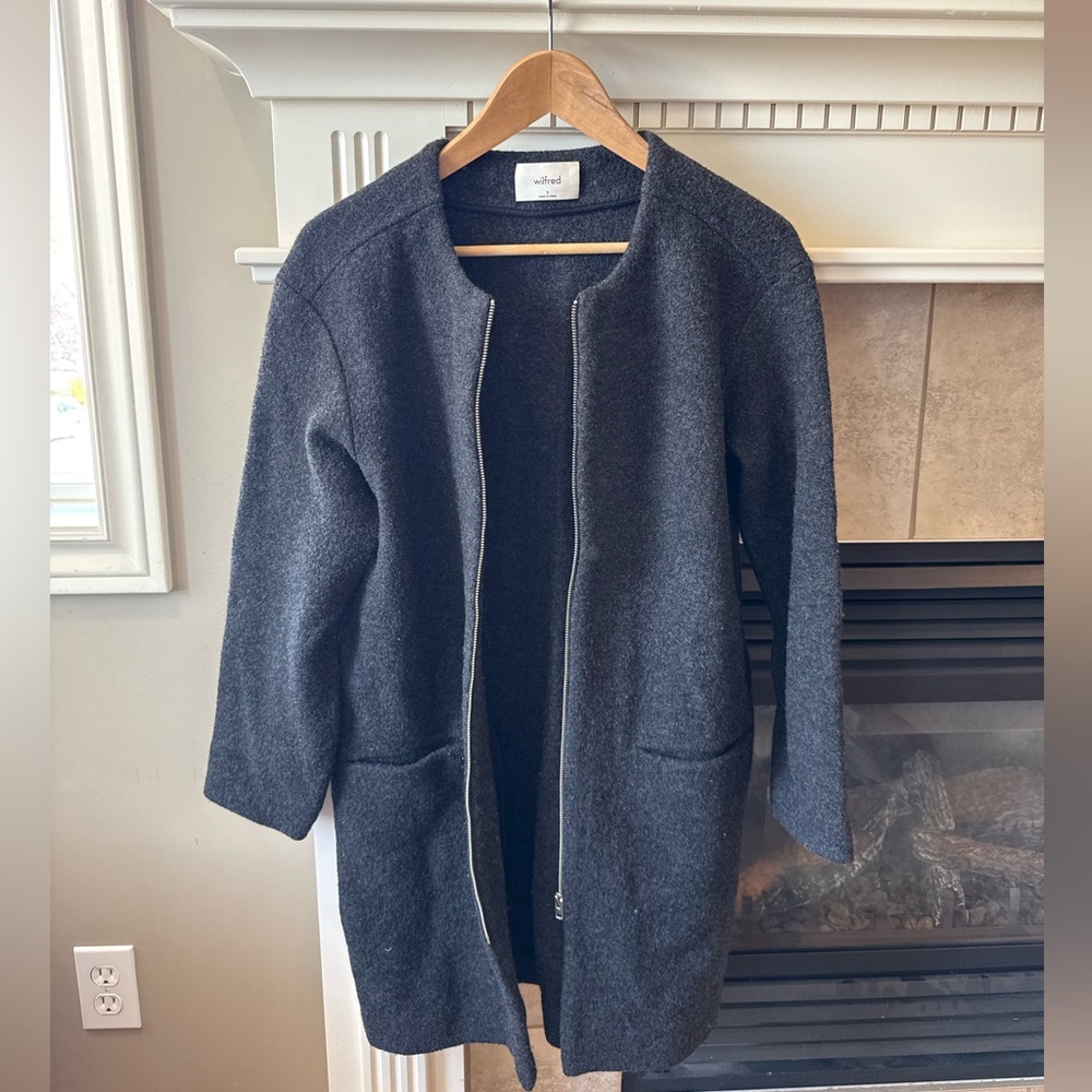 Wilfred Charcoal Coat